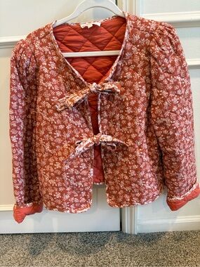 Listicle Rust Quilted Jacket from Social Threads
